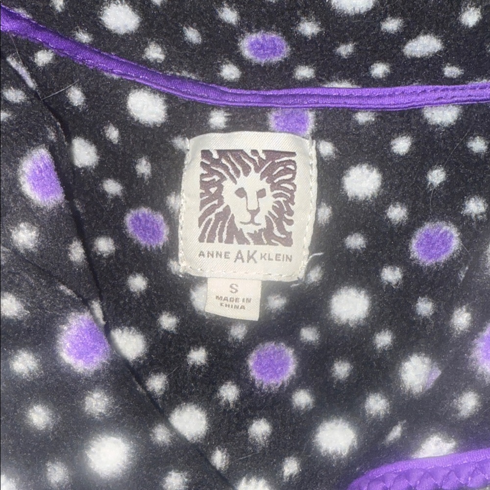 Anne Klein Cozy Black and Purple Women’s Pajamas Size S - Picture 2 of 6